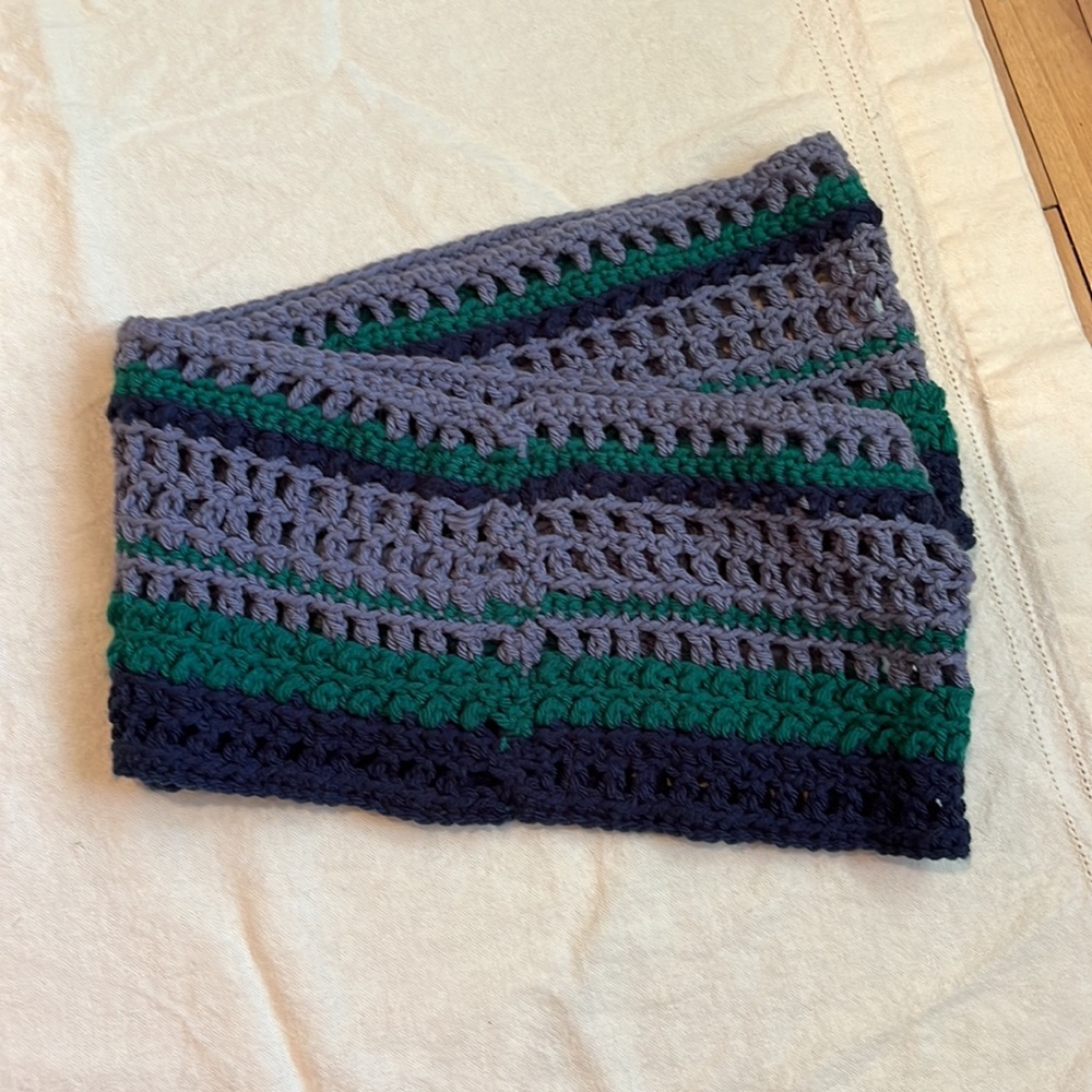 Hand Crocheted Infinity Scarf - Picture 4 of 6